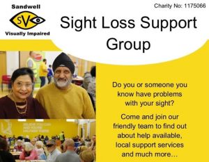 Local Sight Loss Support Group poster