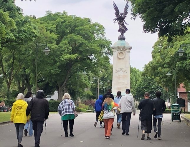 SVI members on park walk in Dartmouth Park